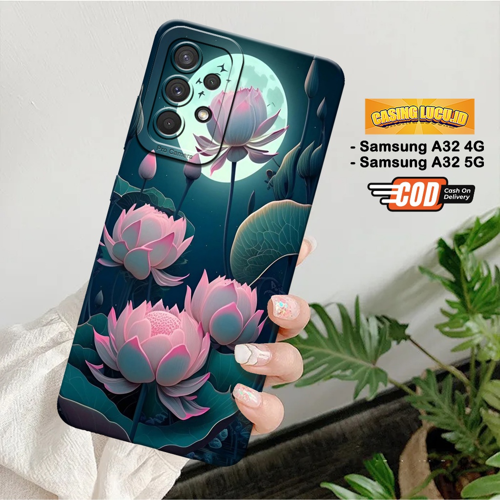 Case Samsung A32 4G / A32 5G - Fashion Case Bunga - Casing Hp Samsung A32 4G / A32 5G - Softcase Hp 