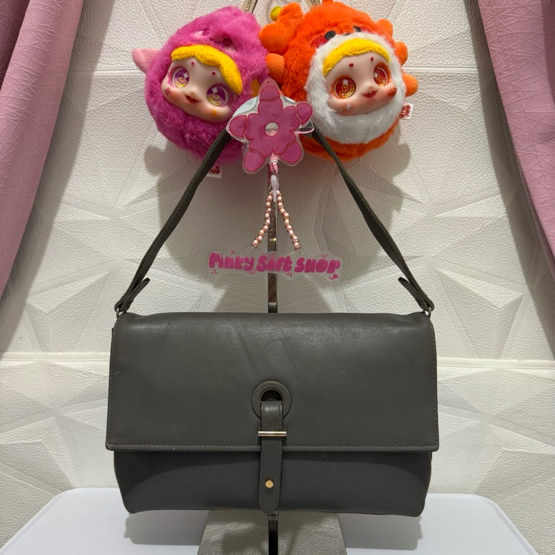 tas shoulder bag beanpole. tas ketek kulit asli wanita preloved