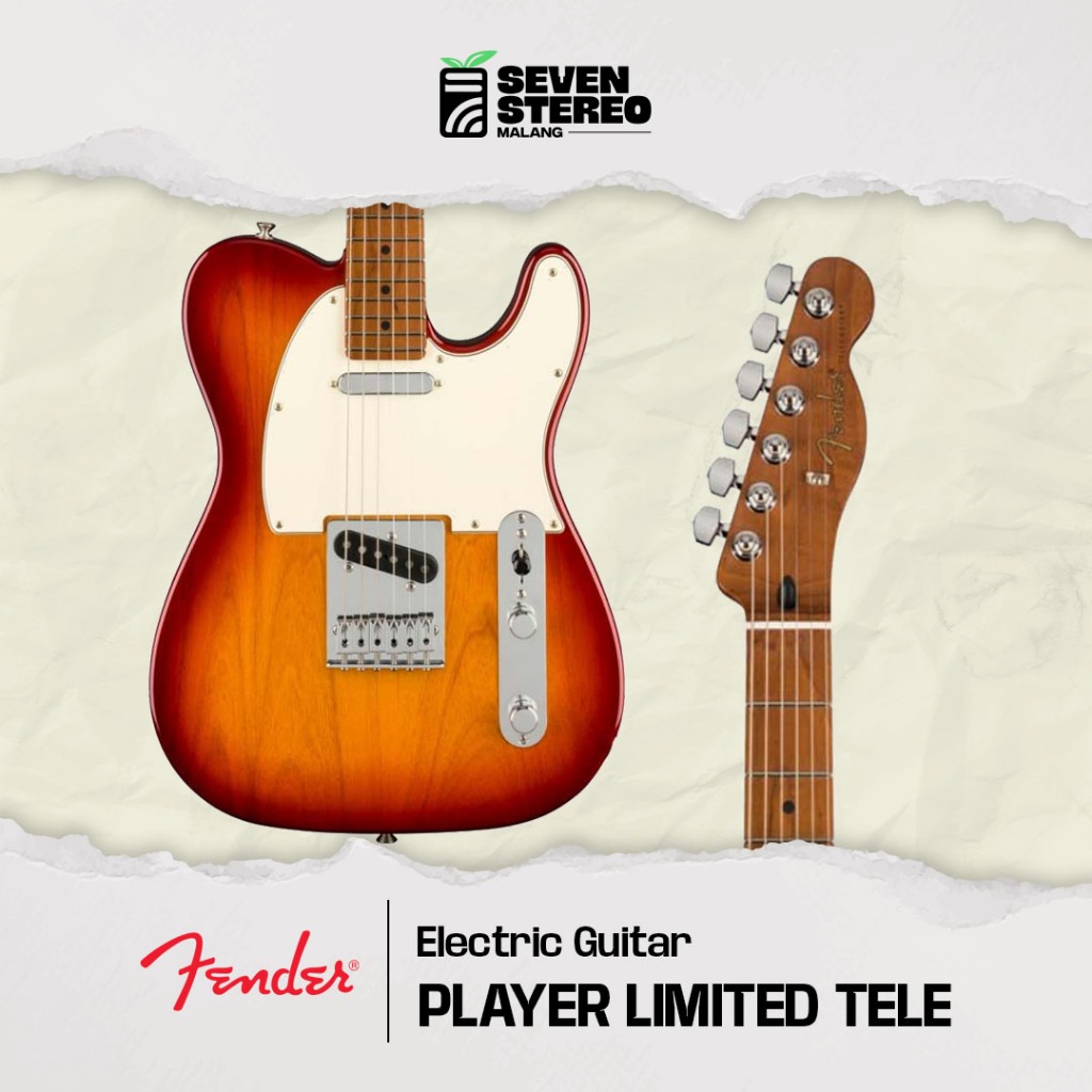Fender Ltd Ed Player Telecaster Electric Guitar, Roasted Maple FB, Sienna Sunburst – Suara Klasik, F