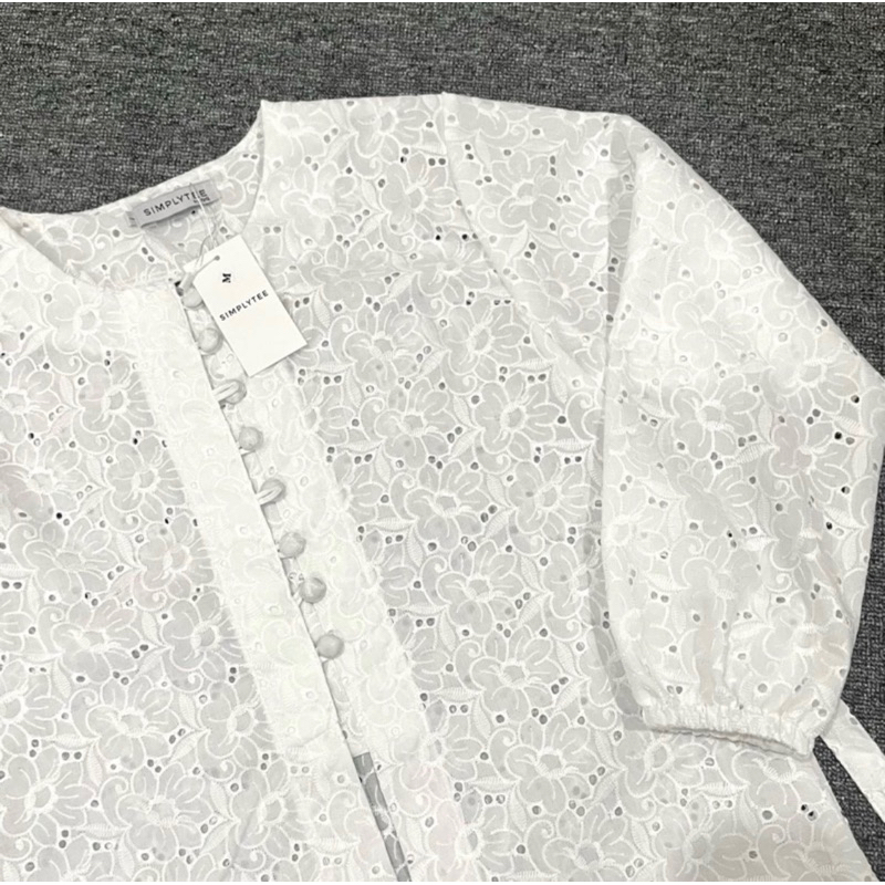 Tunik Katun Bordir Putih/BW