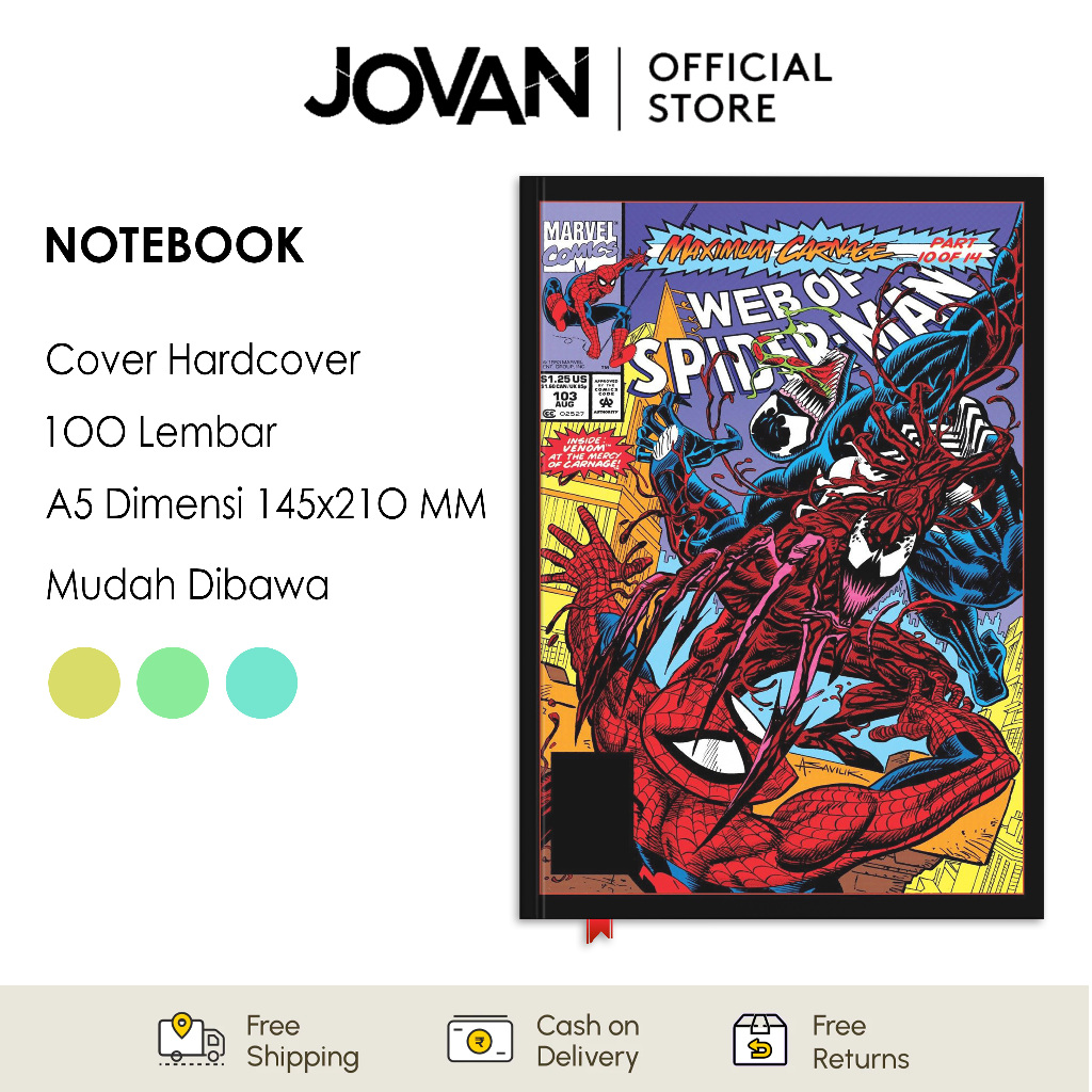 

Notebook Hardcover Custom Spider-Man 5 Buku Tulis Catatan Note Agenda Planner Jurnal Diary Notebook Anime