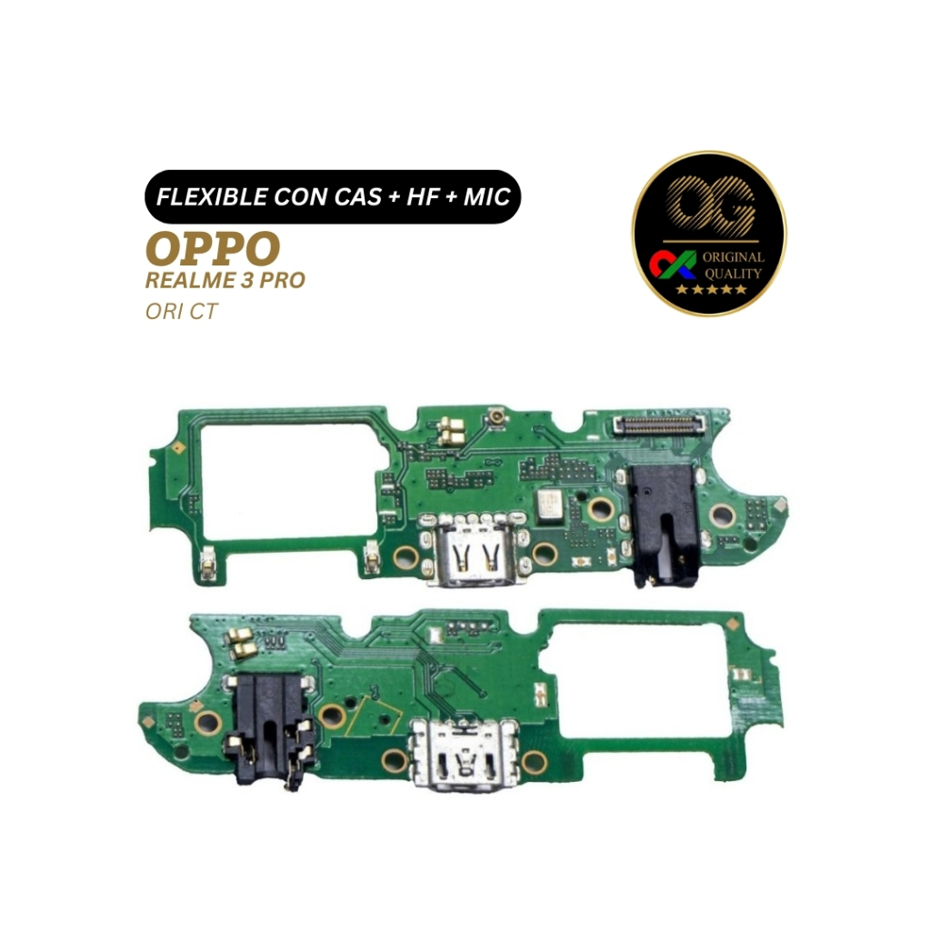 FLEXIBLE REALME 3 PRO CON CAS + HF + MIC (ORI CT)