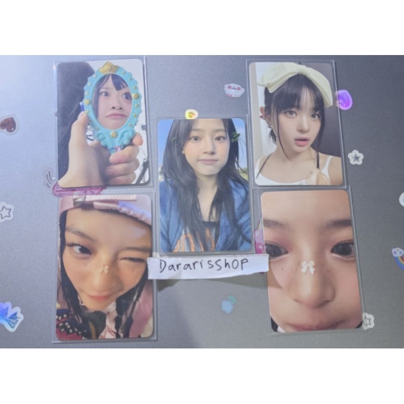 PHOTOCARD OFFICIAL HANNI ZOOM, HANNI WINK, MINJI CIMOL, HANNI PITA, HANNI MIRROR, NJZ NEWJEANS