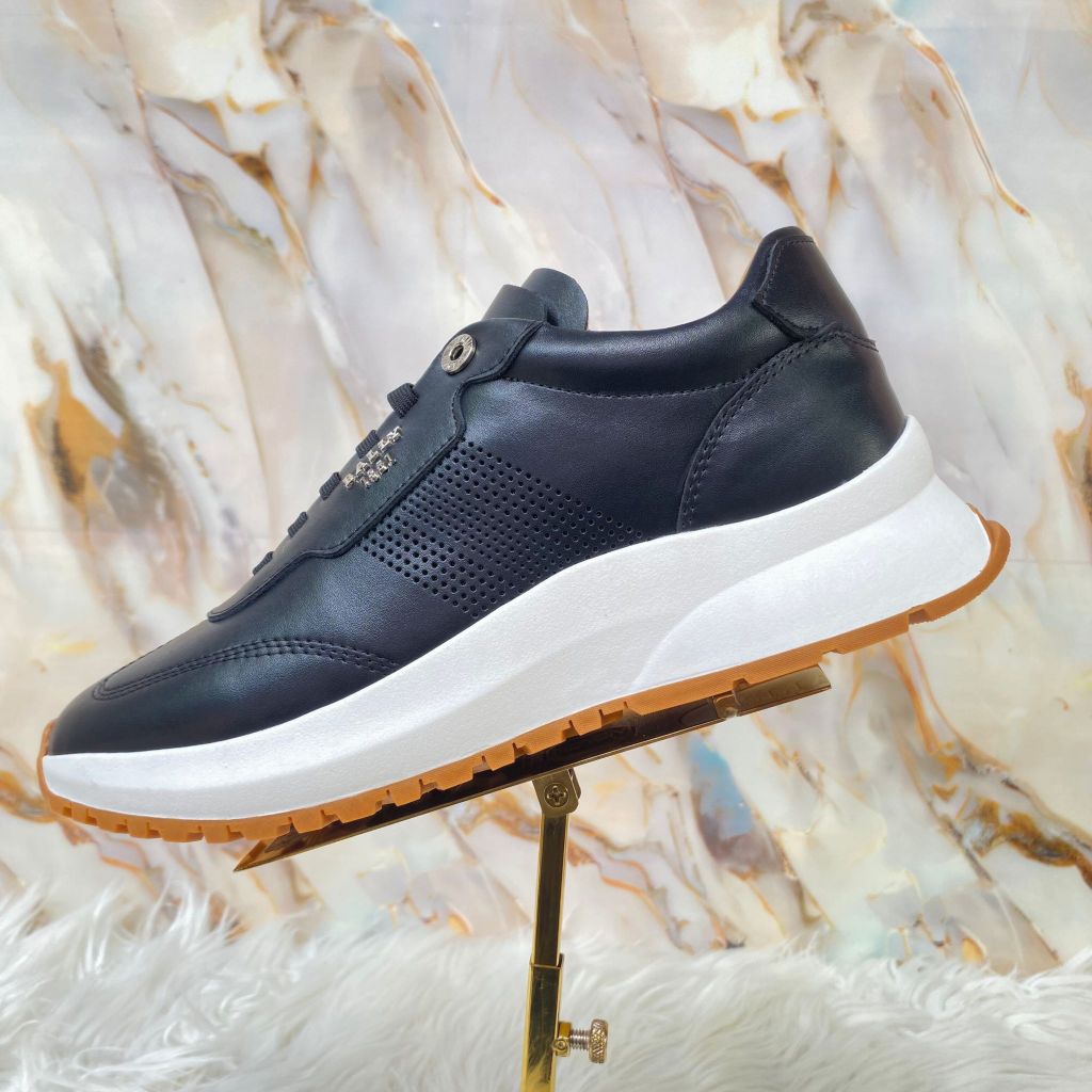 Sepatu Itali Pria Sport Black Kulit