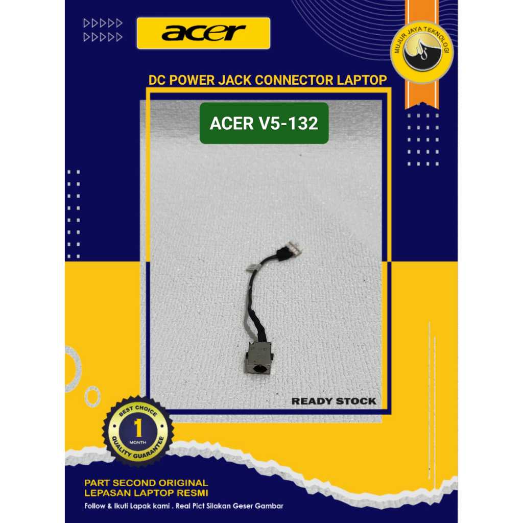 DC Power Jack Connector Konektor  Laptop Acer V5-122P V5-132 V5-132P  Original Second Normal