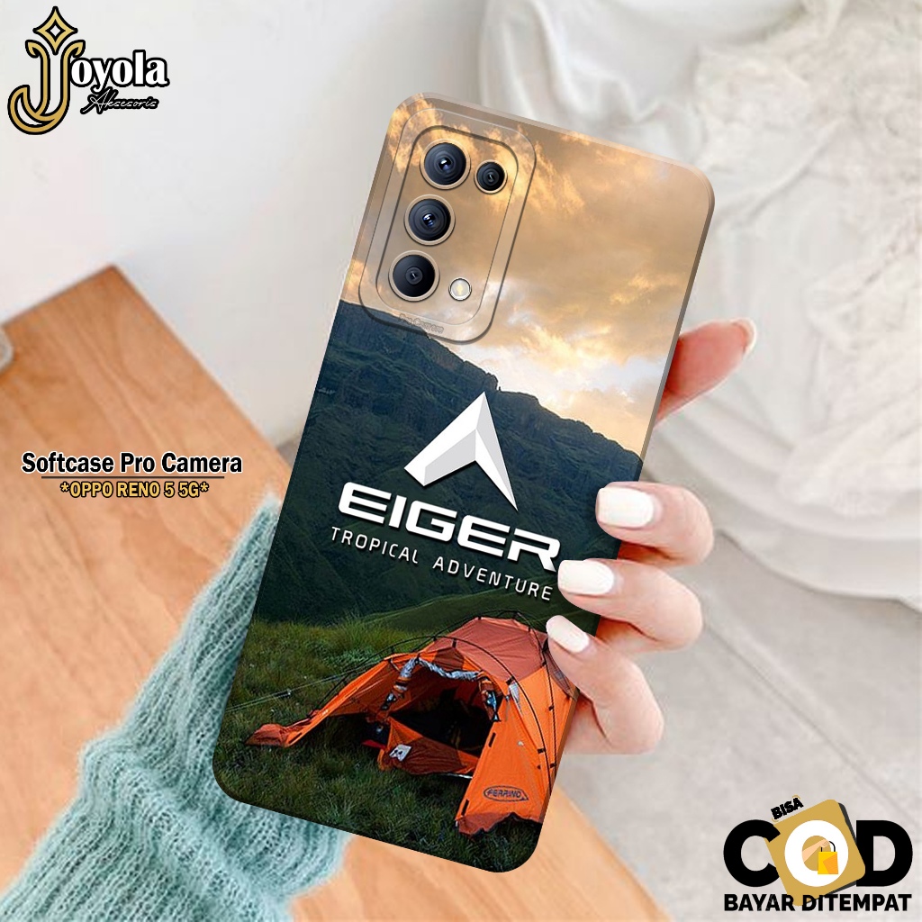 JOYOLA Case OPPO RENO 5 5G - Fashion Case Branded - Softcase OPPO RENO 5 5G - Pro Camera - Casing OP
