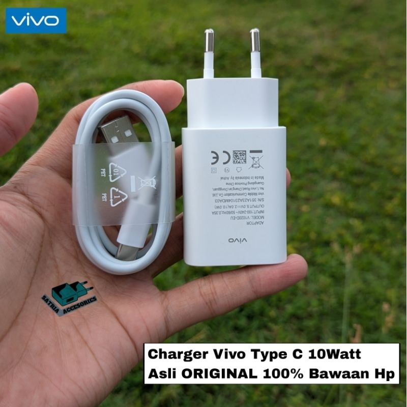 Charger Vivo Type C 10Watt Asli ORIGINAL 100% Bawaan Hp
