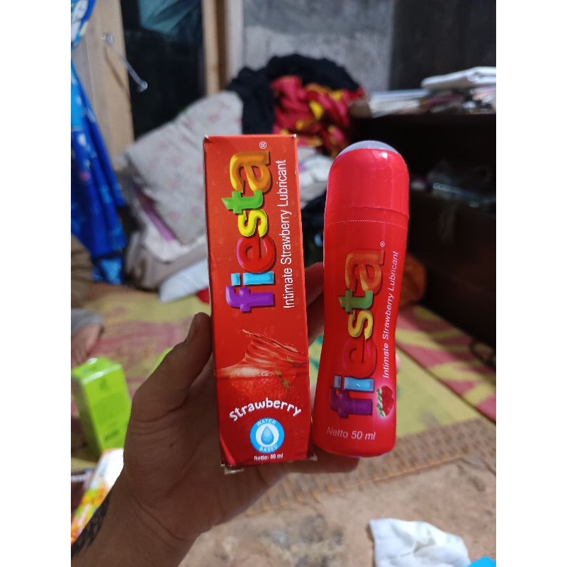 fiesta intimate strawberry lubricant 50ml