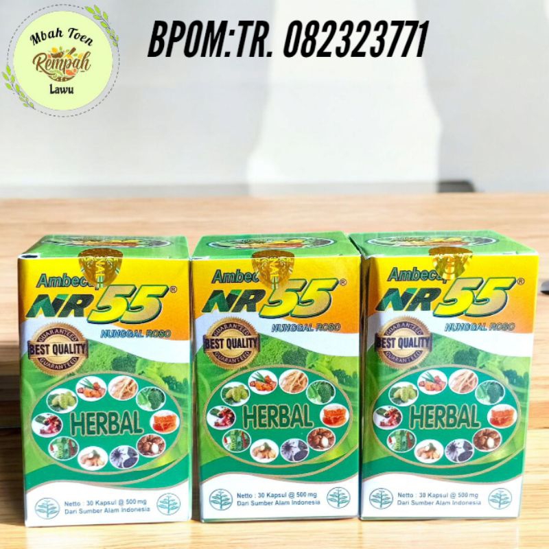 

AMBECAP NR55 ORIGINAL HERBAL ambecap original NR 55 Nunggal roso