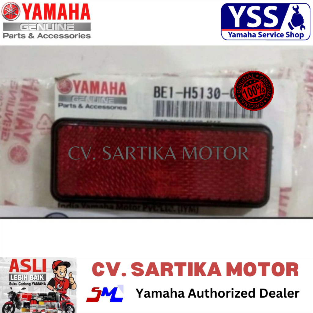 Mata kucing New R15 NEW AEROX FAZIO LEXI / REAR REFLECTOR ASSY (BE11) / BE1-H5130-00