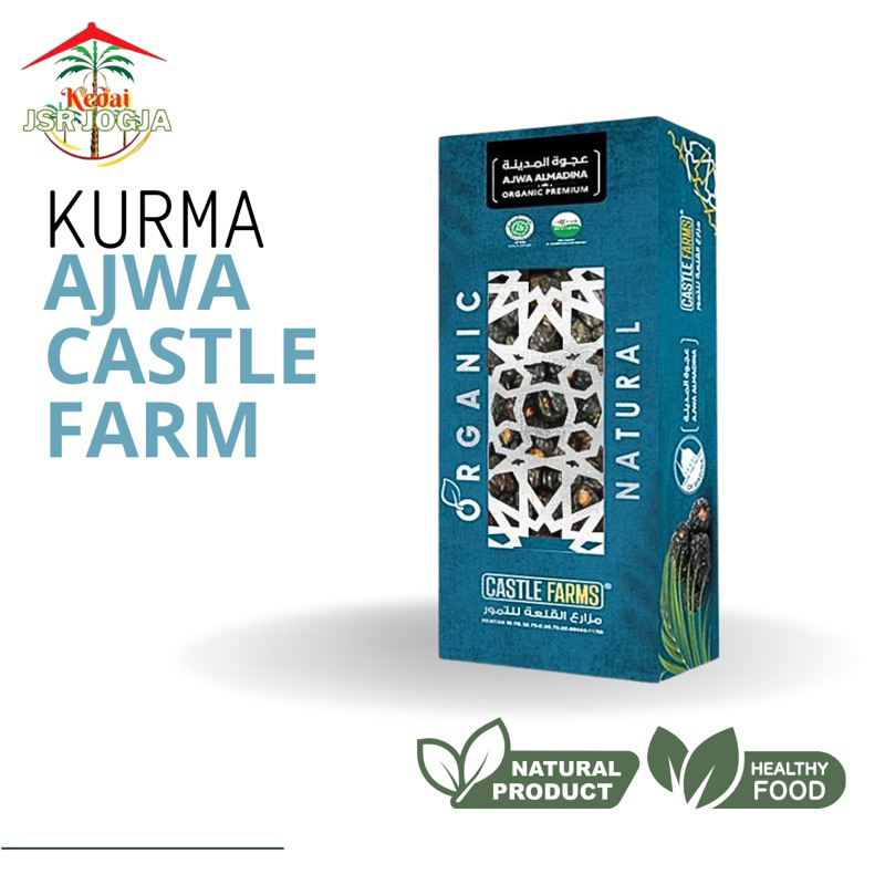 

Kurma Ajwa Castle Farm Organik Premium Box 500 GR All Varian