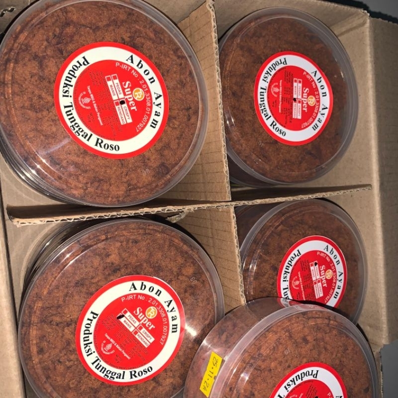 

Abon ayam tunggal roso enak (TOPLES)