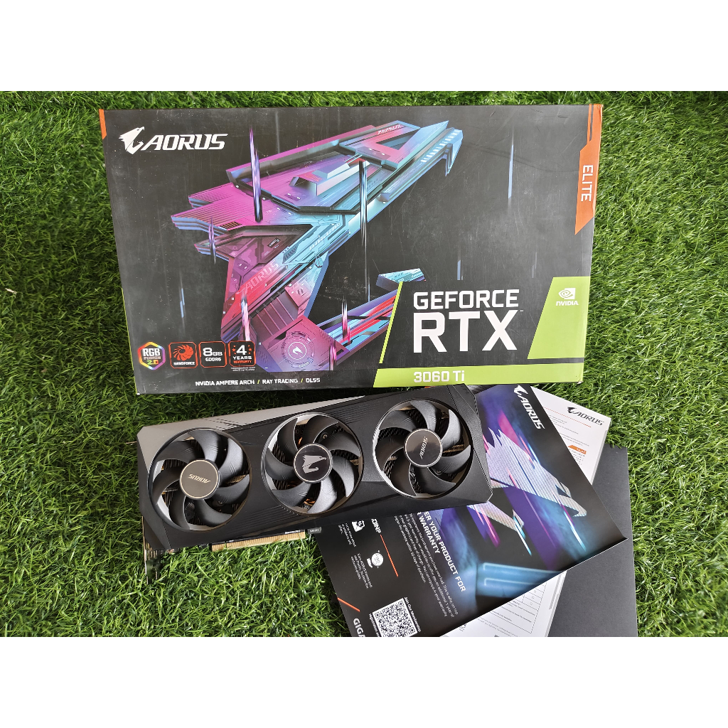 RTX 3060 ti 8Gb Gigabyte RTX 3060ti 8gb 256Bit Aorus Elite Segel Mulus