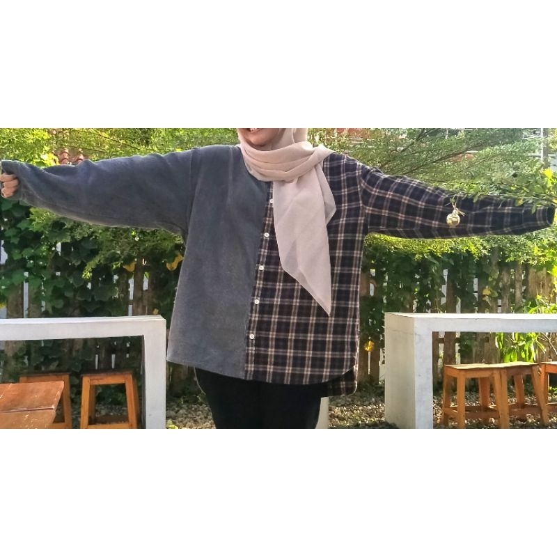 preloved kemeja reworked