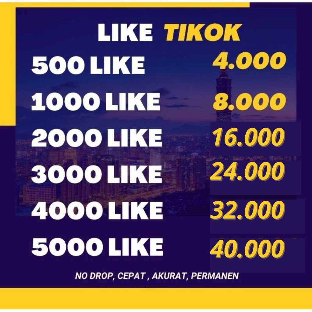 Like Tiktok Fyp Permanen Murah Bergaransi