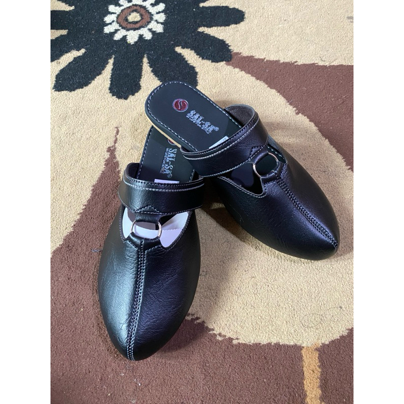 sandal sepatu selop wanita/sandal sepatu wanita kekinian/sandal lebaran/selop wanita