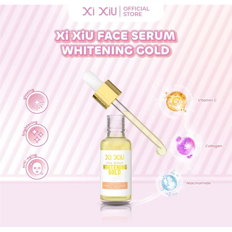 XI XIU FACE SERUM WHITENING GOLD BPOM