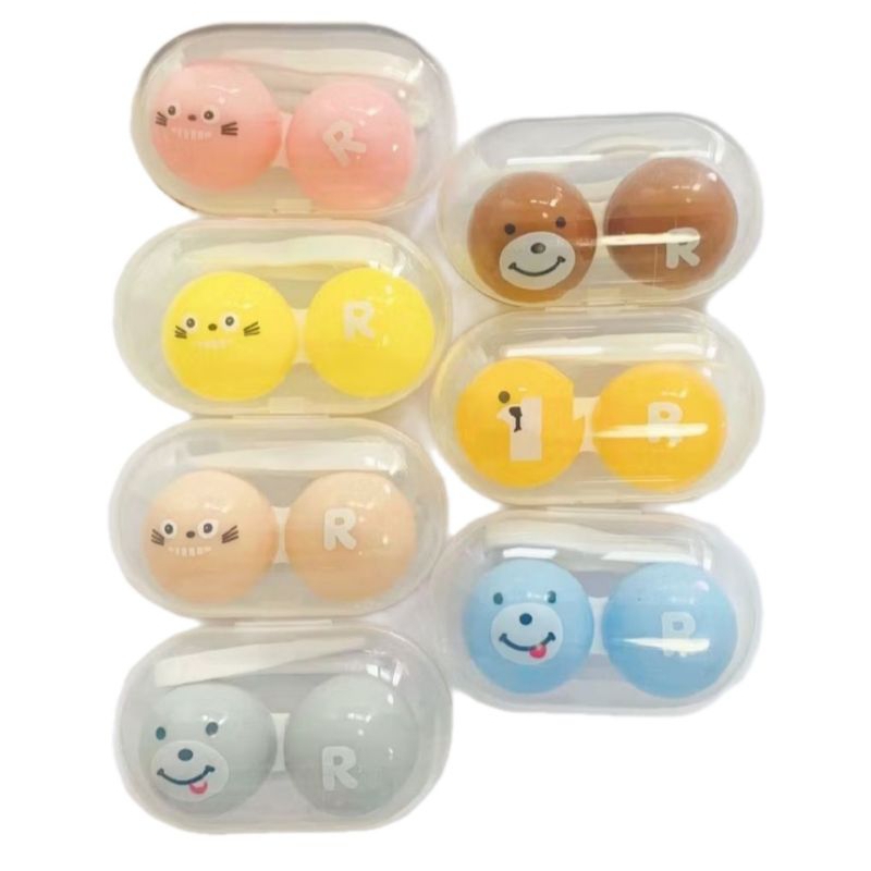 CASE SOFTLENS 2in1 DENGAN PINSET BOX WADAH LENSA KONTAK KARAKTER