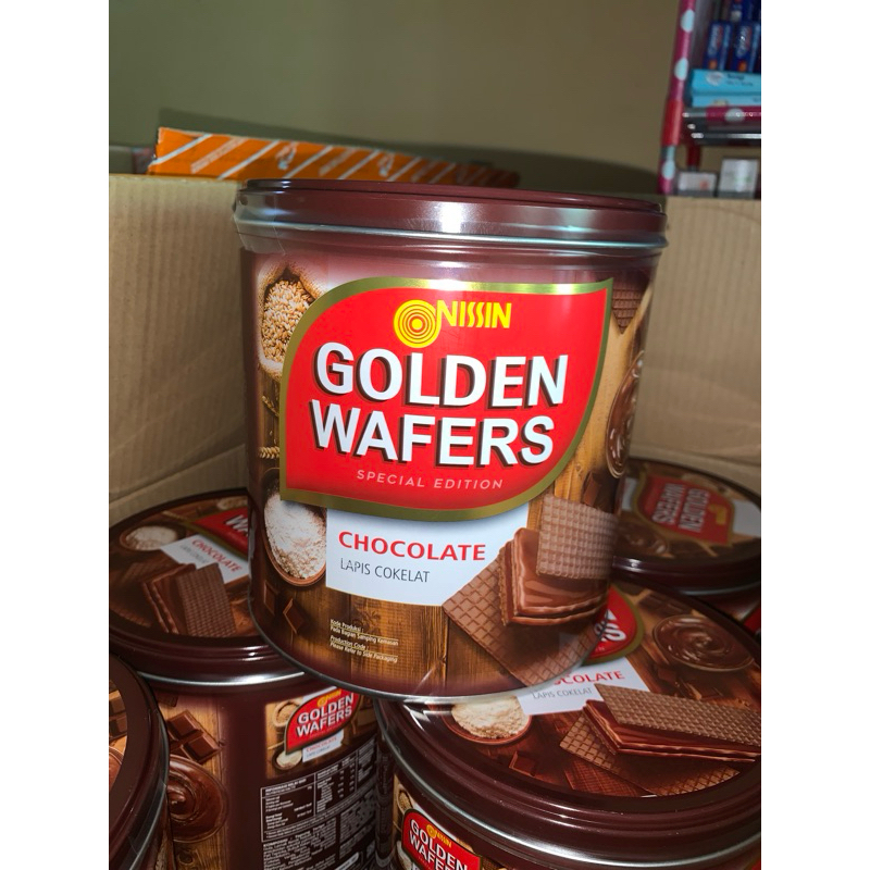 

[KARTONAN 6PCS] NISSIN GOLDEN WAFFER KALENG NISSIN WAFER