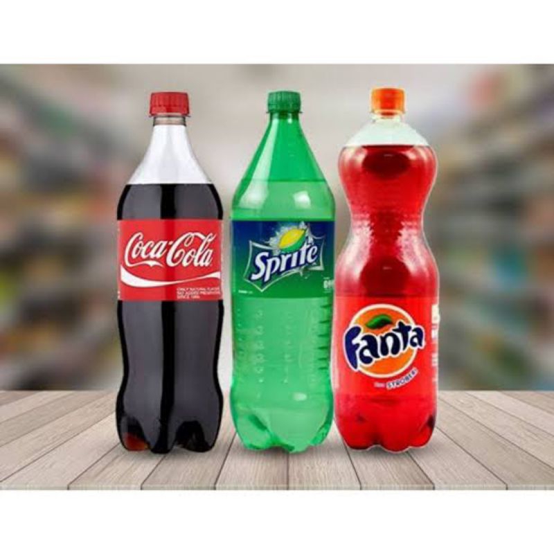 

Coca Coca-Cola, sprite, fanta 1.5liter botol 1500ml