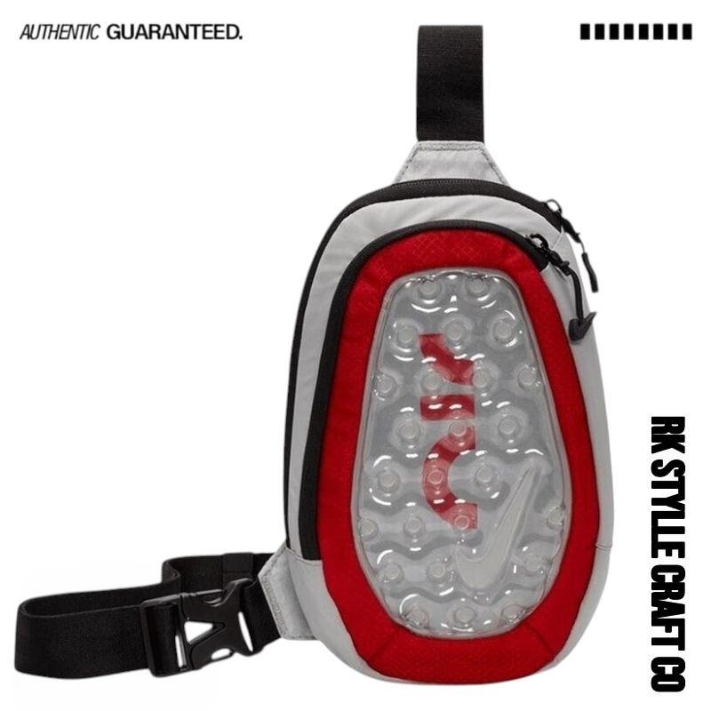 Tas Selempang | Tas Nike Air Max Crossbody Bag Black White Red 4L 100%Original