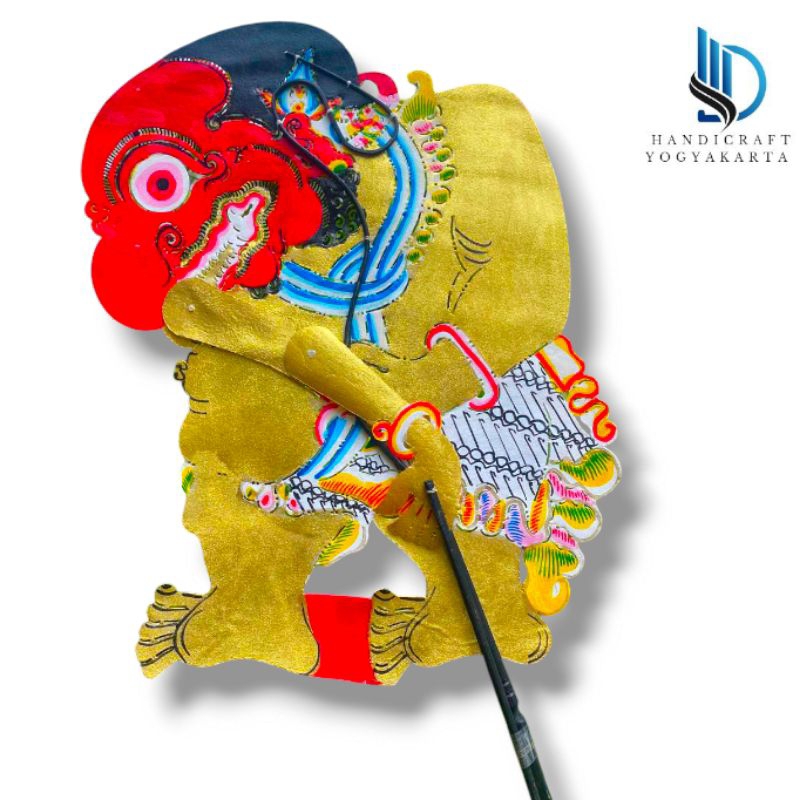 Buto terong 50cm wayang kulit asli mainan anak hiasan dinding