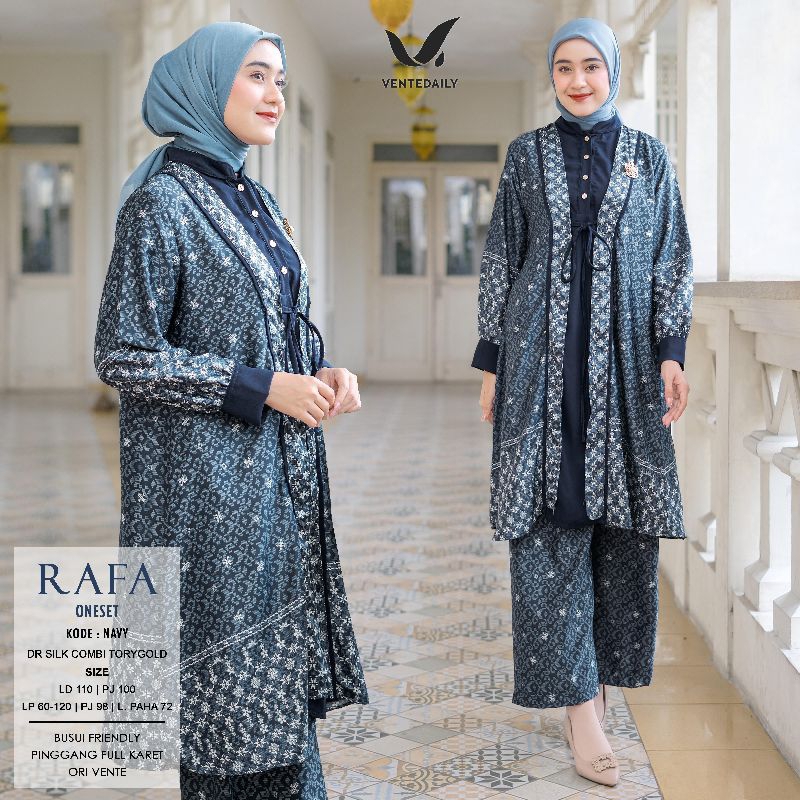 RAFA ONESET ORI BY VENTE DAILY SET CELANA MOTIF ORI VENTE SETELAN VENTE PREMIUM