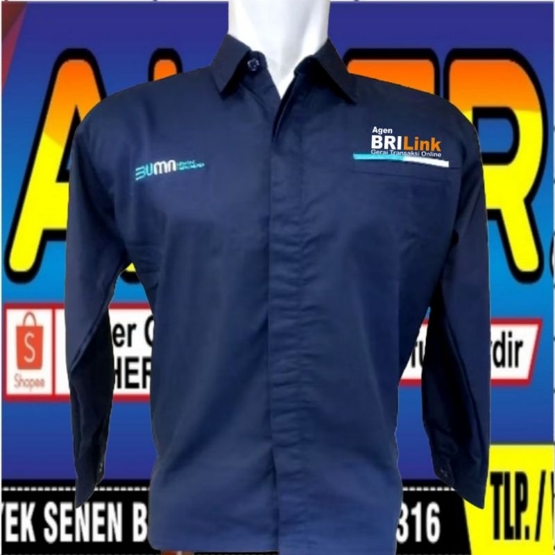 kantong 1 kemeja agen brilink baju agen brilink seragam agen brilink Pdh agen brilink kemeja kerja a