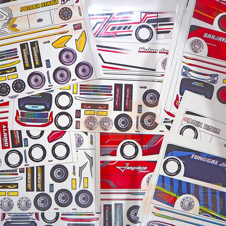 

STIKER KROMO/BONTAK PAKET LENGKAP LIVERY BODY MINIATUR DAN AKSESORIS BUS BASURI
