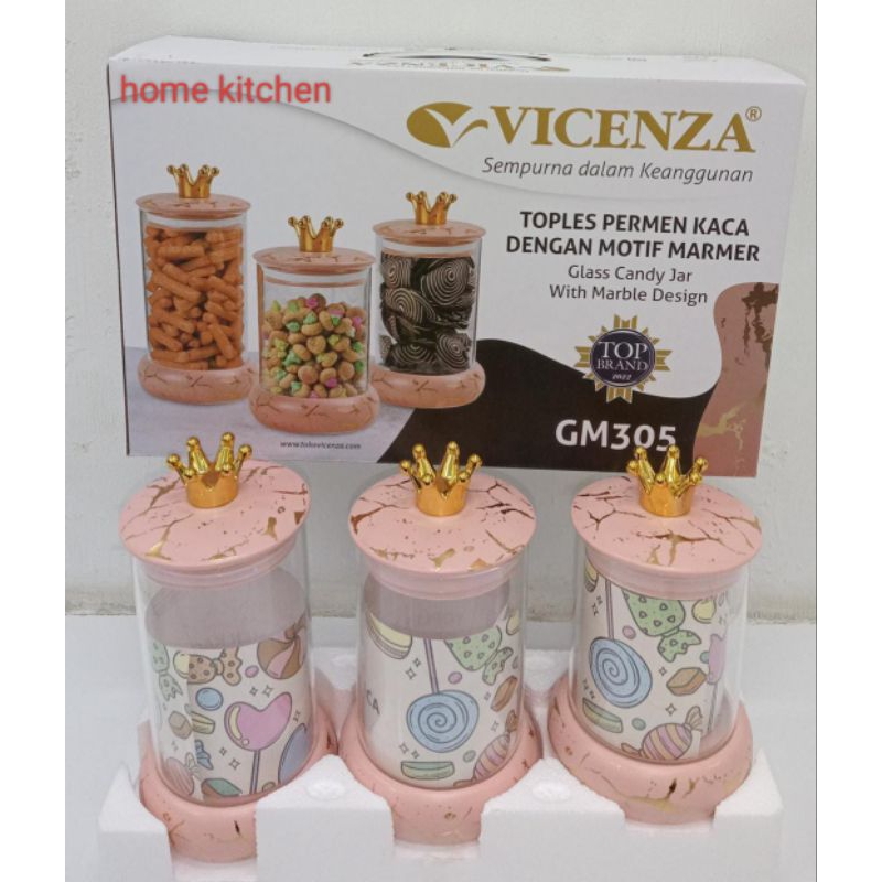Toples Set Vicenza GM 305 marmer pink