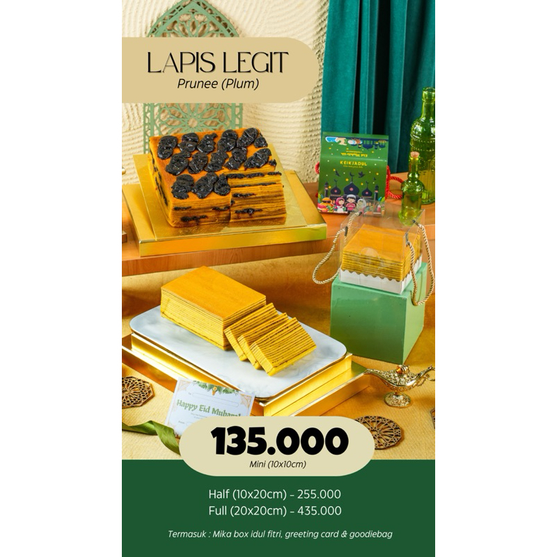

IDUL FITRI HAMPERS - Lapis legit