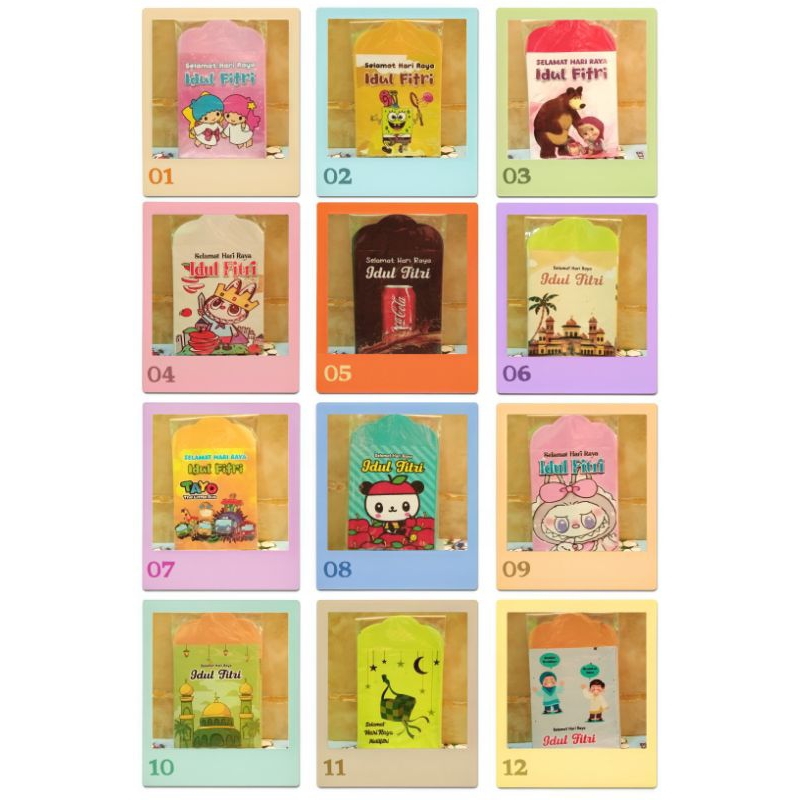 

amplop lebaran 5 pack mix (isi 50pcs)