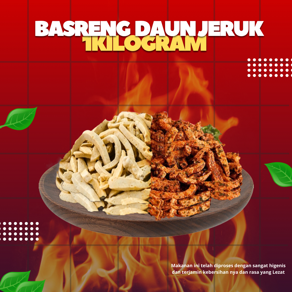 

Basreng pedes hot daun jeruk 1kg