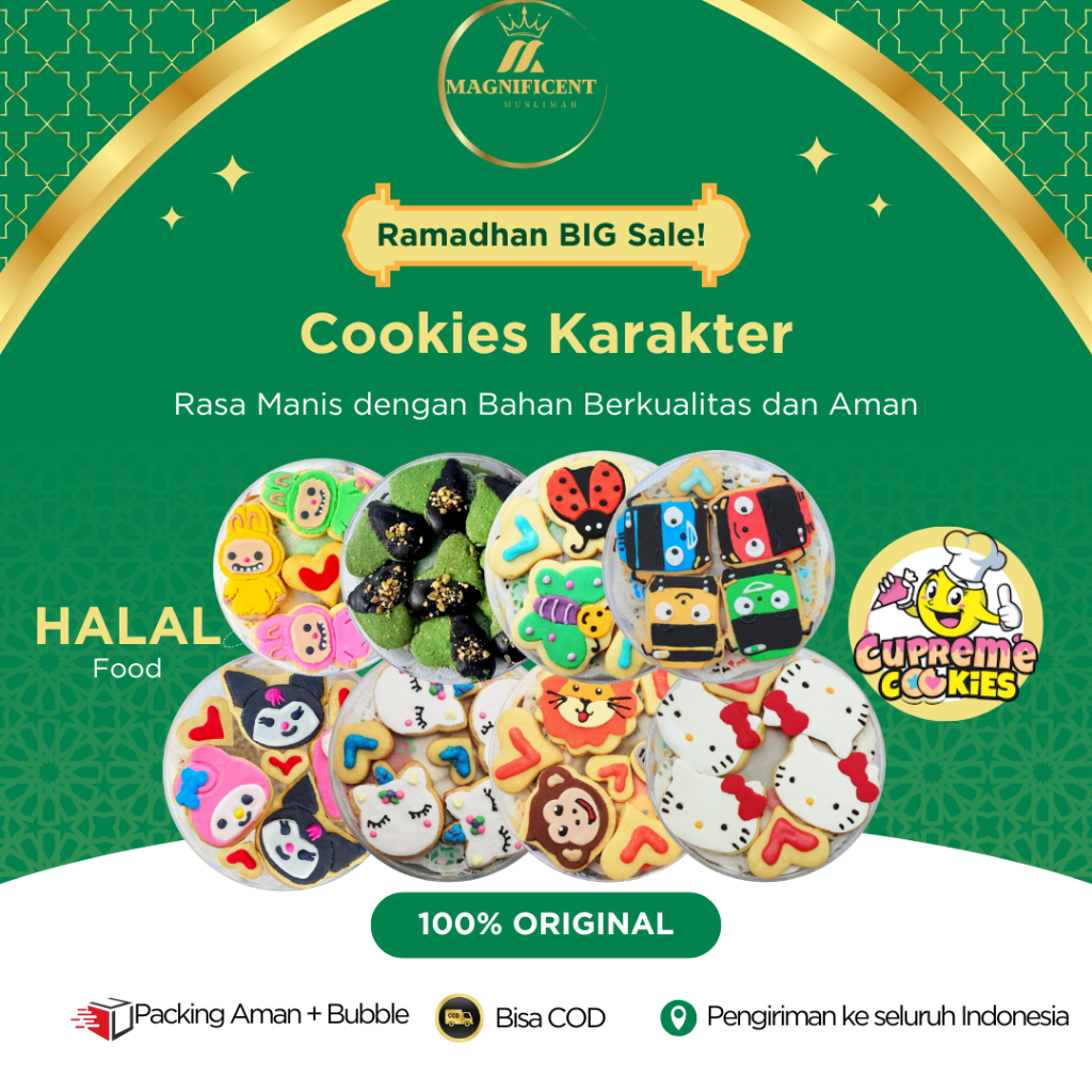 

CUPREME COOKIES KUE KERING KARAKTER LUCU UNIK | KUE KARAKTER LEBARAN ANAK IMUT ENAK