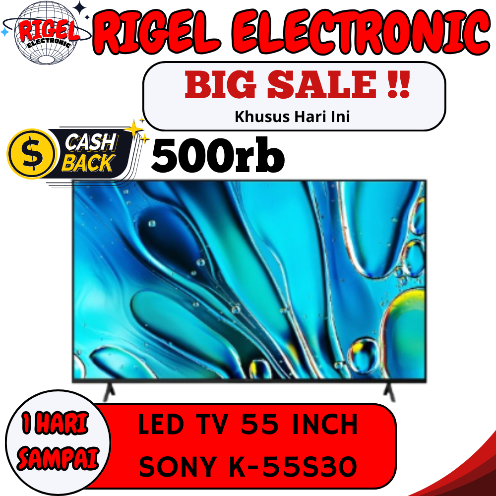SONY BRAVIA K-55S30 TV 55 INCH SMART ANDROID 55X80L