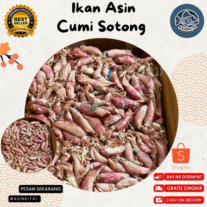 

Ikan Asin Cumi Sotong Super kemasan murah 250 gram 500 gram dan 1 kg