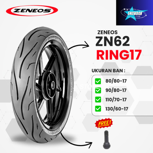 Ban Motor Ring 17 Zeneos ZN62 80 90 100 110 120 140 160 Tubeless
