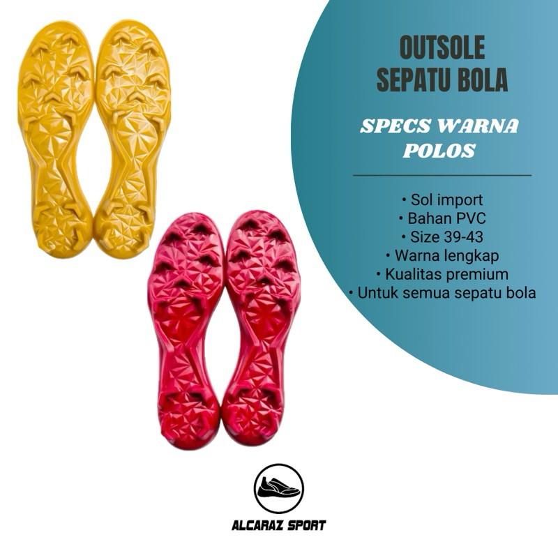 Sol Sepatu Bola - SPECS LS - Outsole Sepatu Bola - Sol Bola Import Original - Alcaraz Sport