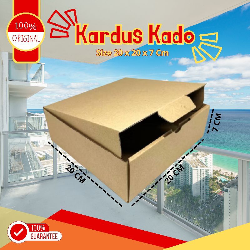 

Kardus Kado Ukuran 20x20x7 cm