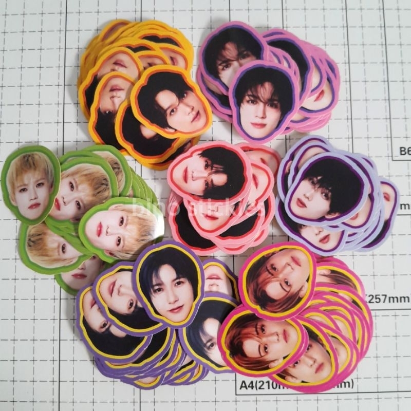 

[isi 26 pcs] Stiker bubble head colorful NCT DREAM seventeen freebies