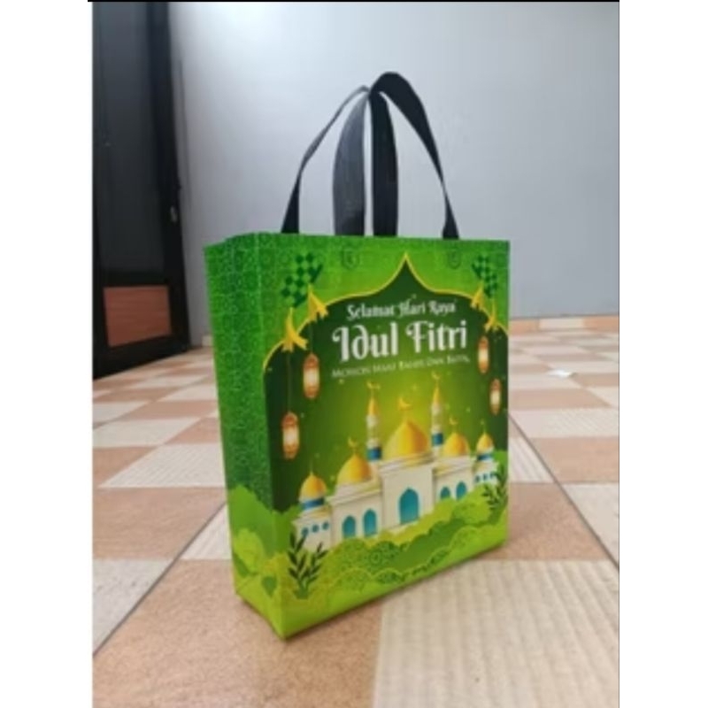 

new, Tas Tootebag lebaran uk 30×40,, tas hampers lebaran kuat tahan air