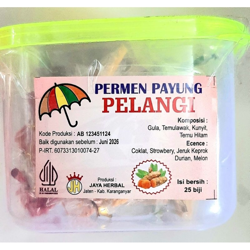 

PERMEN PAYUNG PELANGI PERMEN UNTUK CACINGAN PADA ANAK ANAK