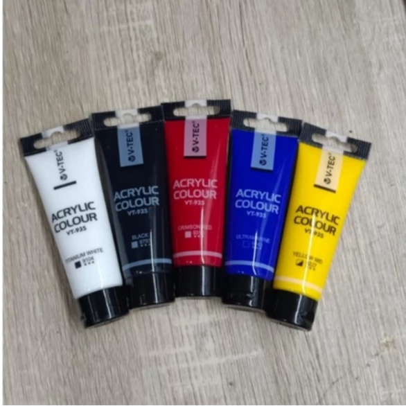 

CAT ACRYLIC V TEC HITAM & PUTIH 35ML