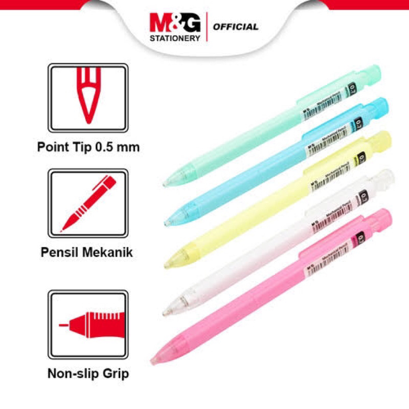 

M&G Stationery Mechanical Pencil Y1371 Y1372 0.5 dan 0,7 / pensil