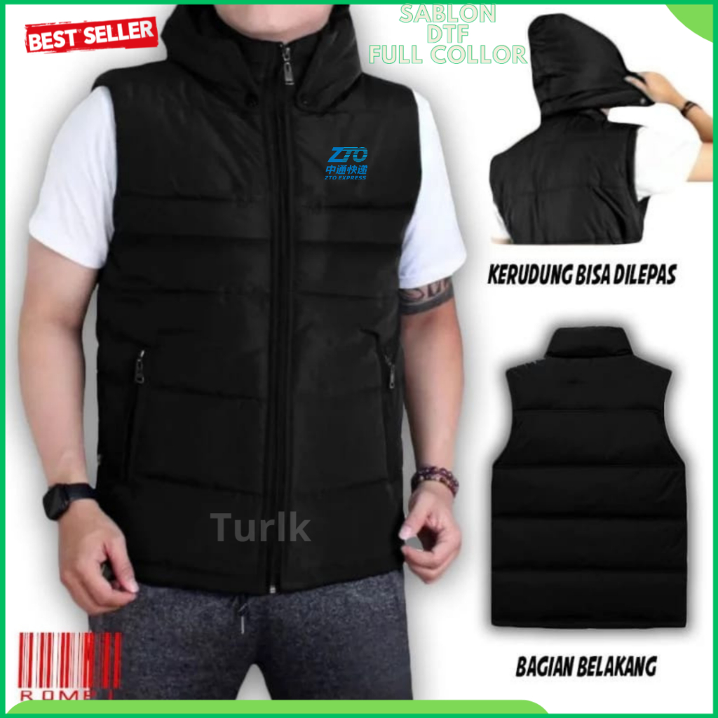 Rompi ZTO Express Jaket Vest Custom