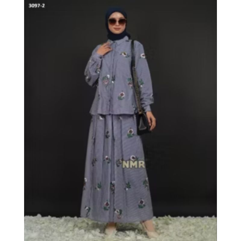NMR BY NAMIRA SETELAN ROK + BLOUSE KATUN SALUR BORDIR (NEW)