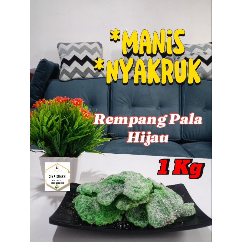 

Rempang Pala Kipas Kemasan 1kg Manisan Kering Tradisional Home Made