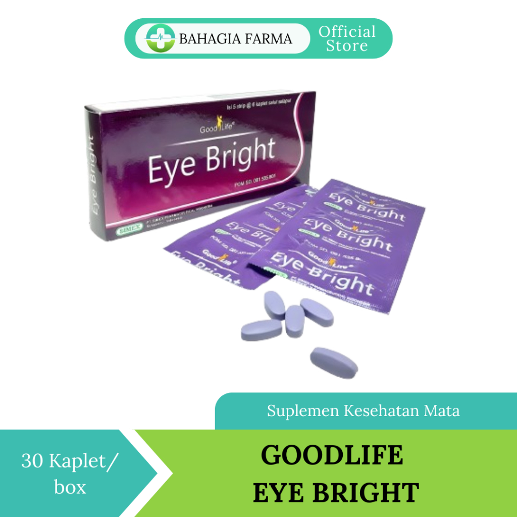 GOOD LIFE EYE BRIGHT BOX ISI 30 KAPLET - Table EYE-BRIGHT EYEBRIGHT vitamin mata