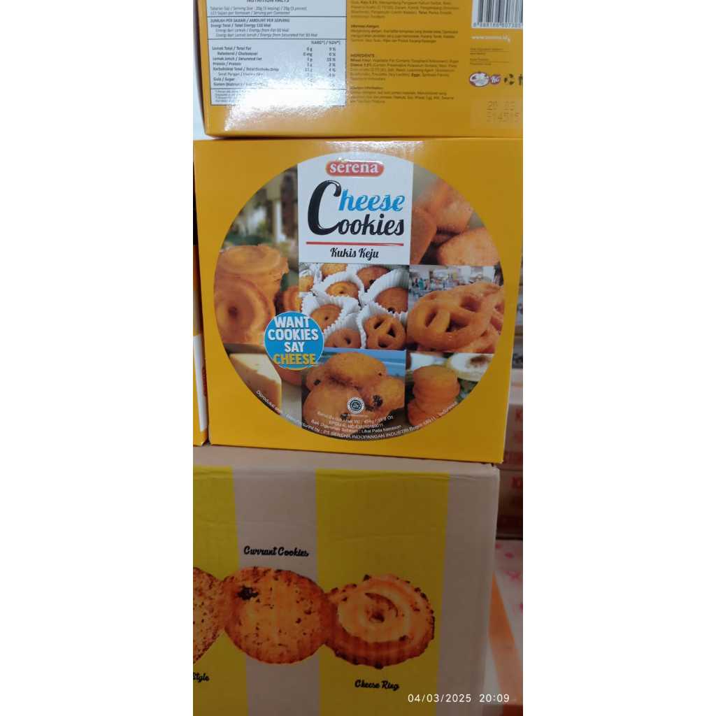 

SERENA CHEESE COOKIES 454GR - BISKUIT KALENG