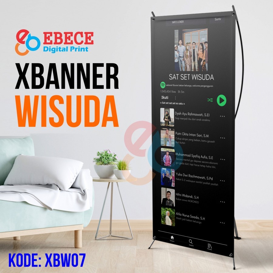CETAK BANNER WISUDA/ BANNER PROMOSI/ BANNER SELEBRASI ON TIANG
